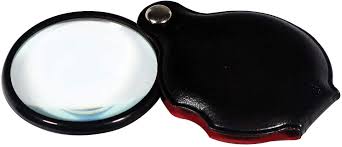 MF2055C 5X 2" Dia. Folding Pocket Magnifier Glass Lens Carded