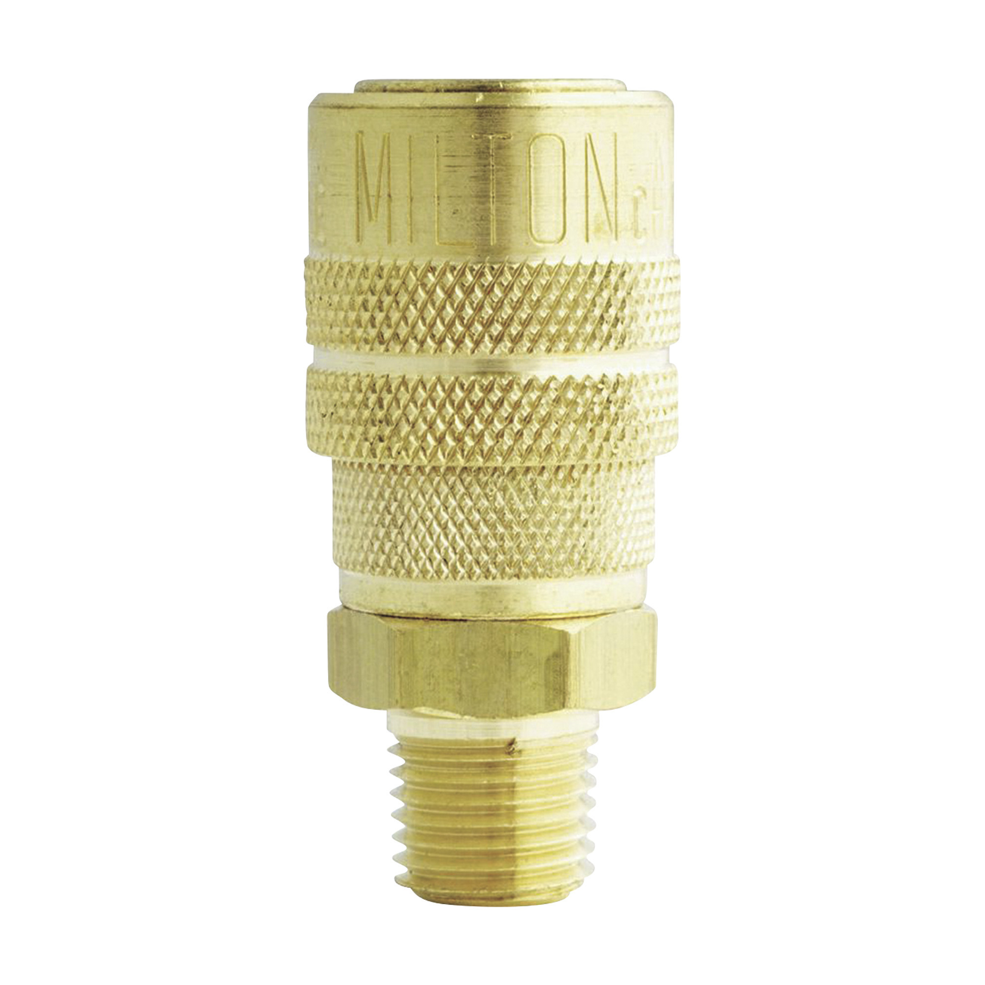 MILTON 716 M Style 1/4" NPT Male Coupler Body Made in the USA SOLD in a Box of 100