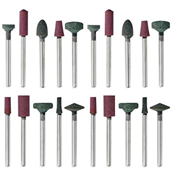 35 pc 1/8" Shank Mounted Wheel Assortment Vitrified bond 35,000 RPM