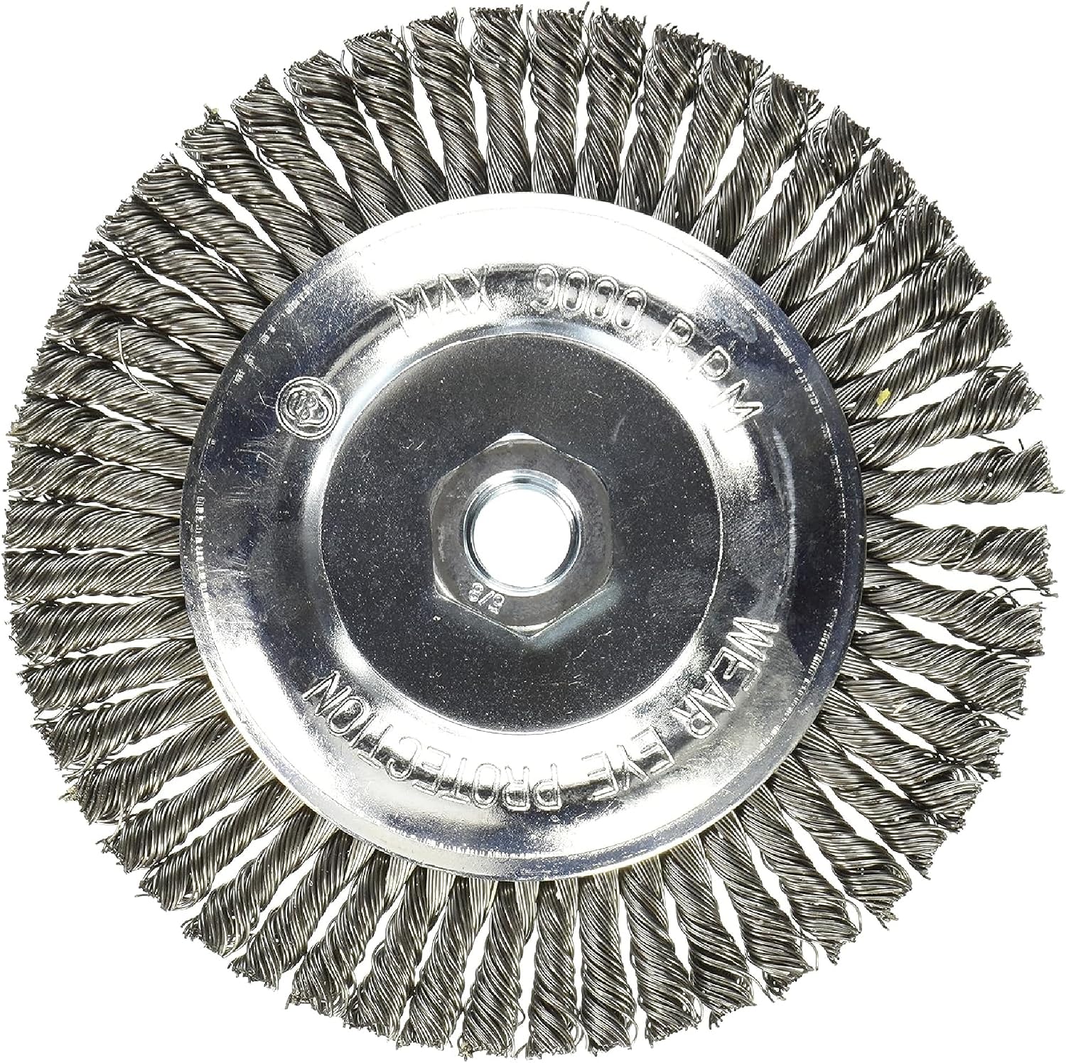 6" x 3/16" x 5/8"-11 Stringer Bead Wire Wheel