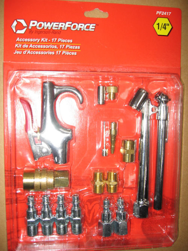 PF2417 17 pc Air Accessory Kit 1/4" NPT