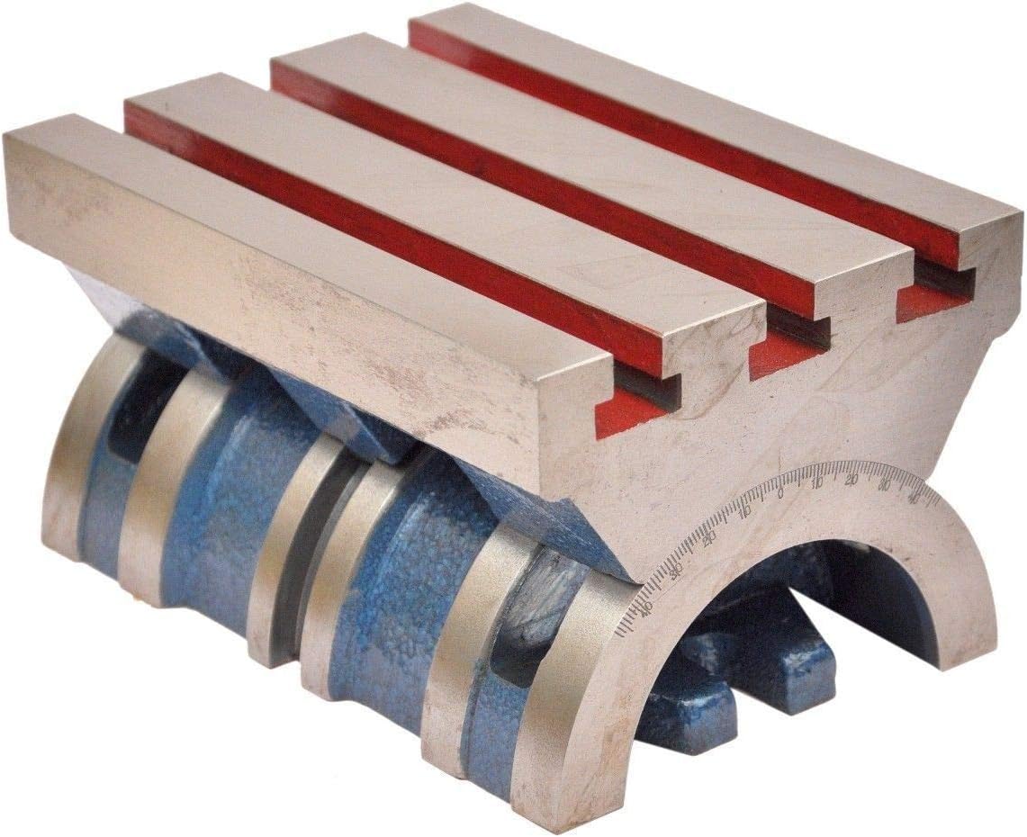 5" x 7" (125 x 175mm)Adjustable Swivel Angle Plate Tilting Table Heavy Duty 1