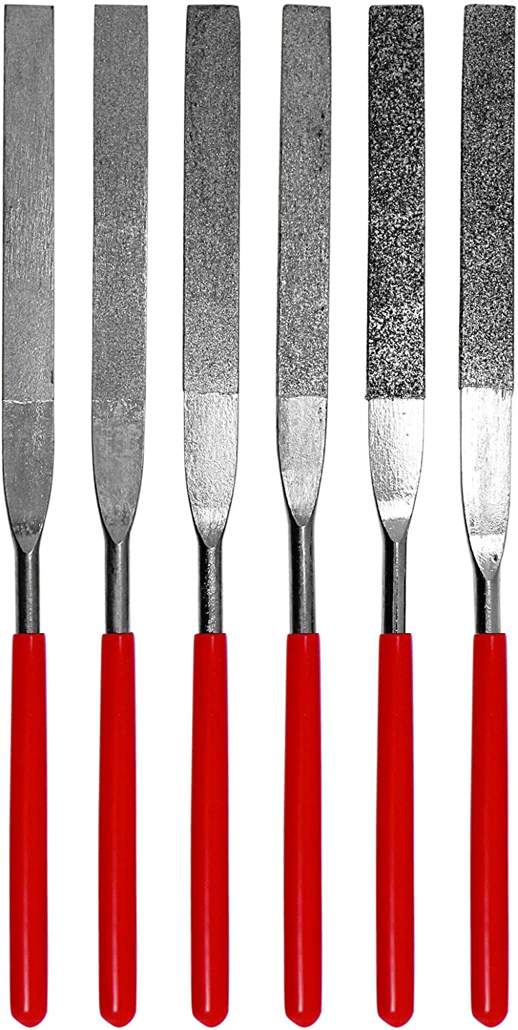 6 Pc 7" Flat Diamond Grit File Set 