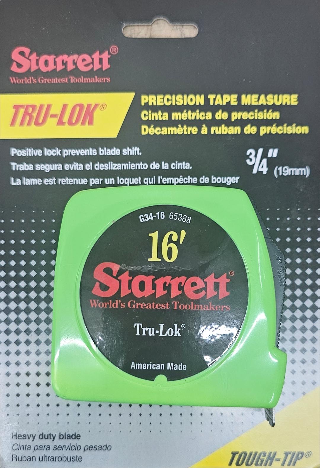 Starrett 16 ft. x 3/4" Tape Measure