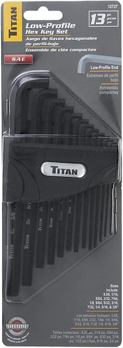 13 pc Low-Profile SAE Hex Key by TITAN 1