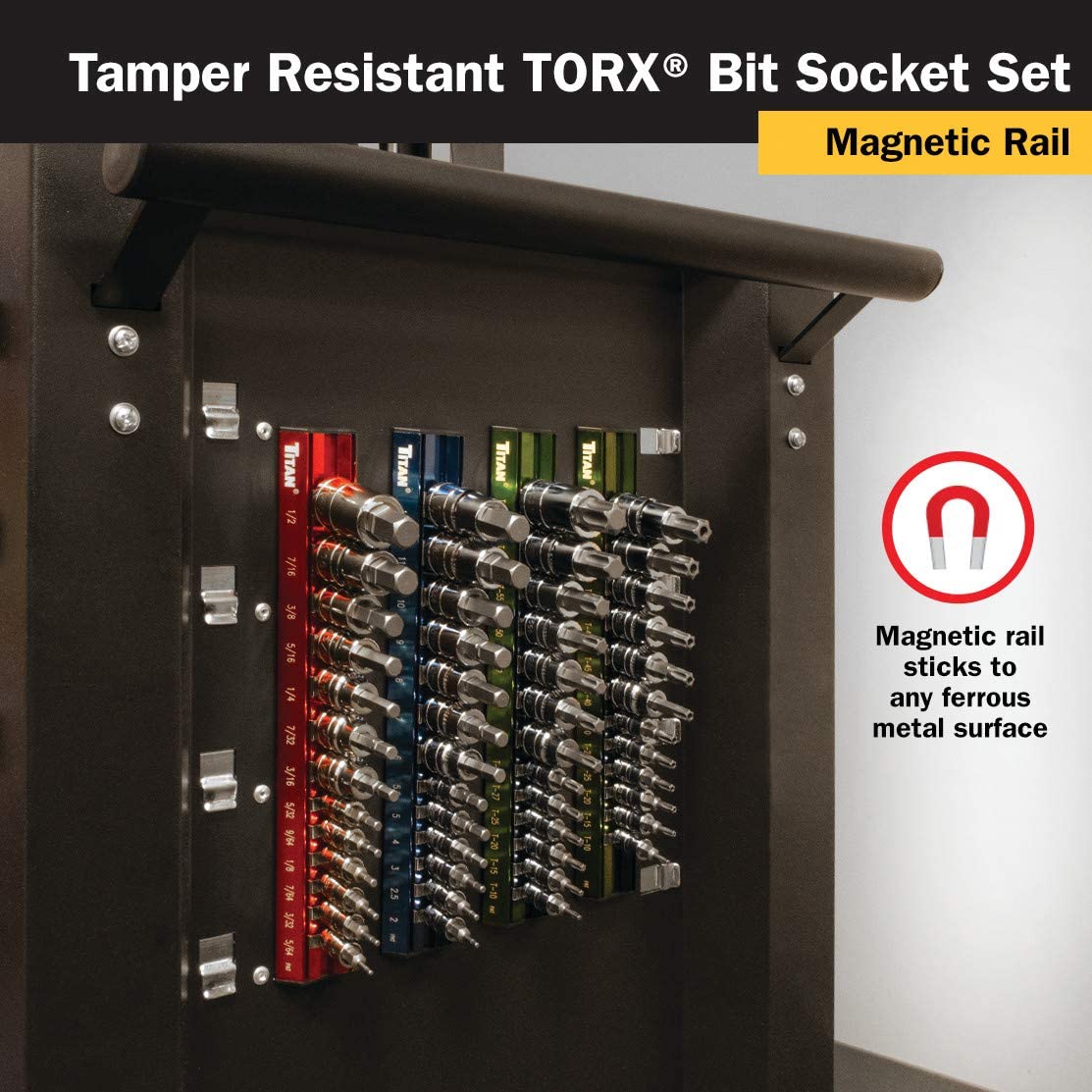 12-Piece Tamper-Resistant Torx Bit Socket Set by TITAN 3
