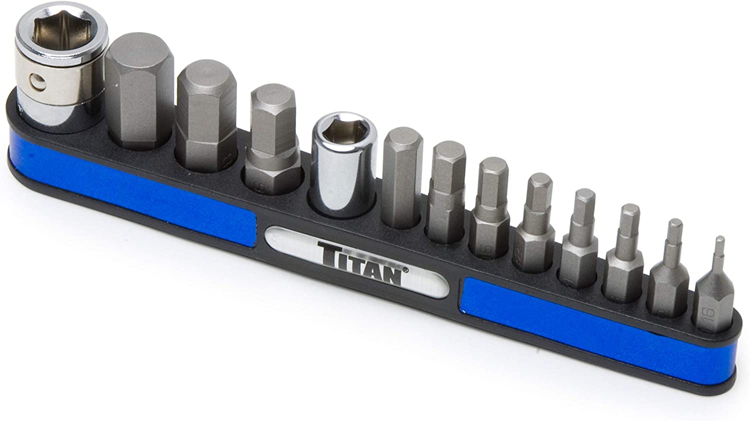 13 Pc. Metric Hex Bit Set  by TITAN