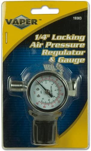 VAPER 1/4" NPT Air Regulator With Gauge (up to 180 PSI) 1