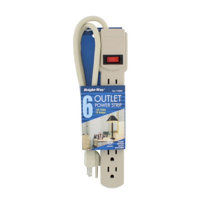 BRIGHT-WAY 6-OUTLET POWER STRIP 2