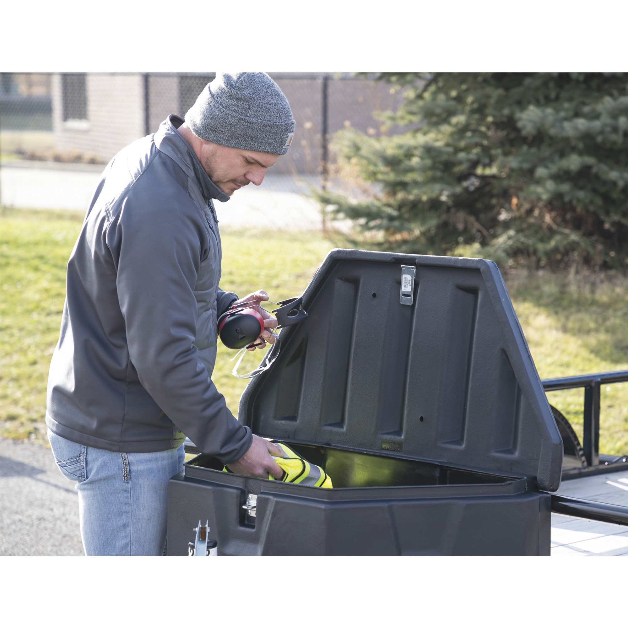 BUYERS BLACK POLY TRAILER TONGUE TRUCK TOOL BOX 2