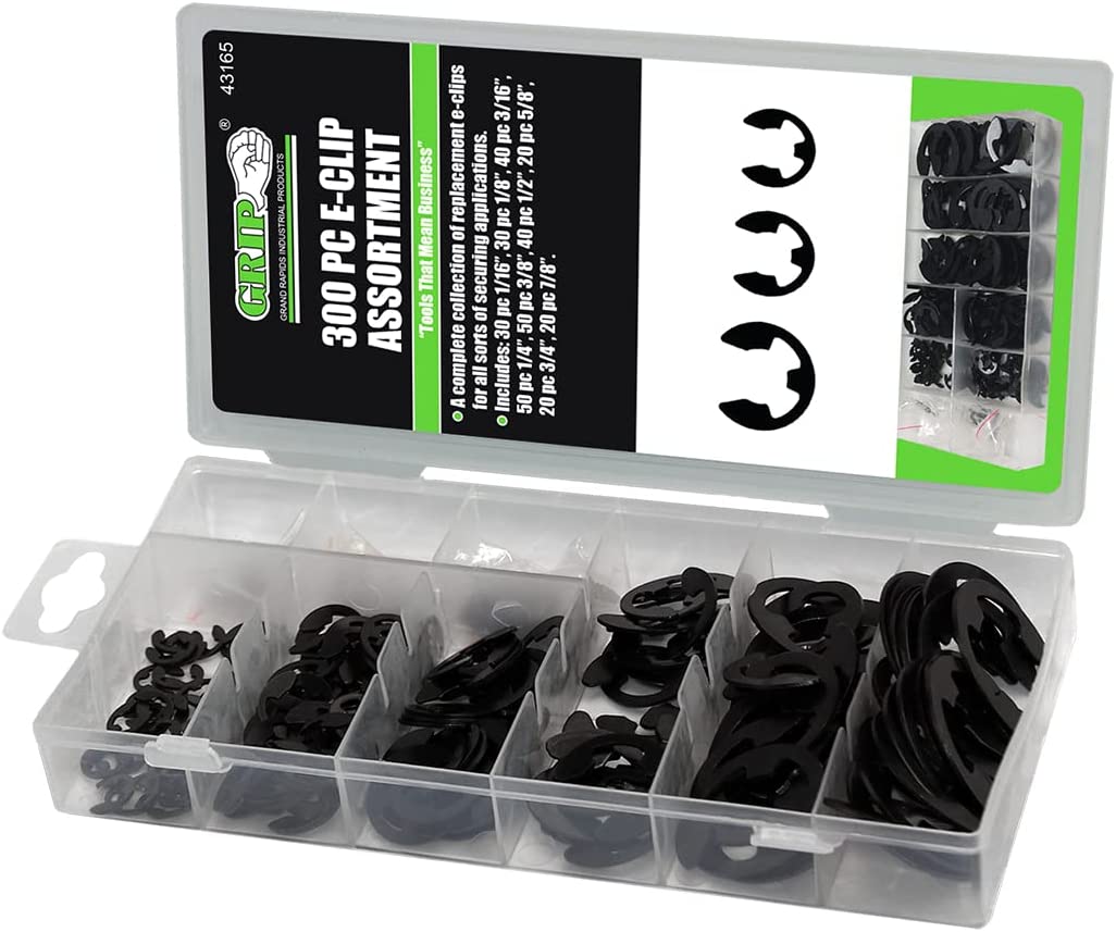 300 Pc. E-Clip Assortment 1/16