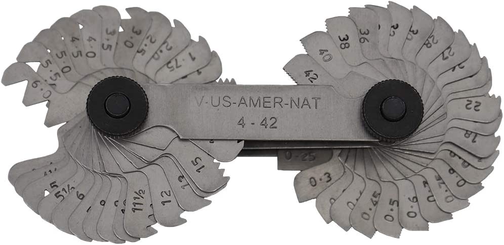 Thread Pitch Gauge Metric & SAE by GRIP