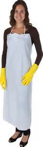 1338W White Vinyl Apron 35" x 45" 