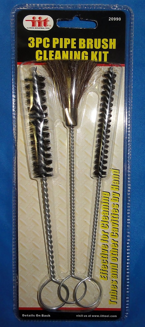  3 pc Pipe Brush Cleaning Kit