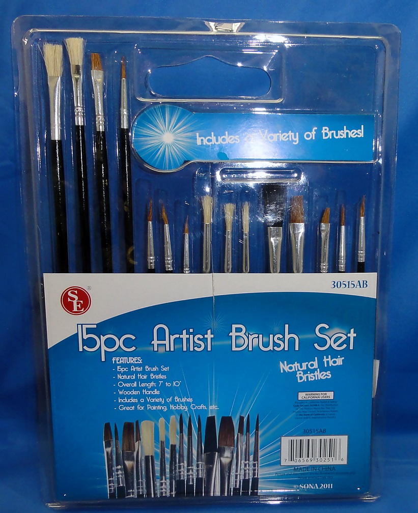 15 Pc. Artist Brush Set