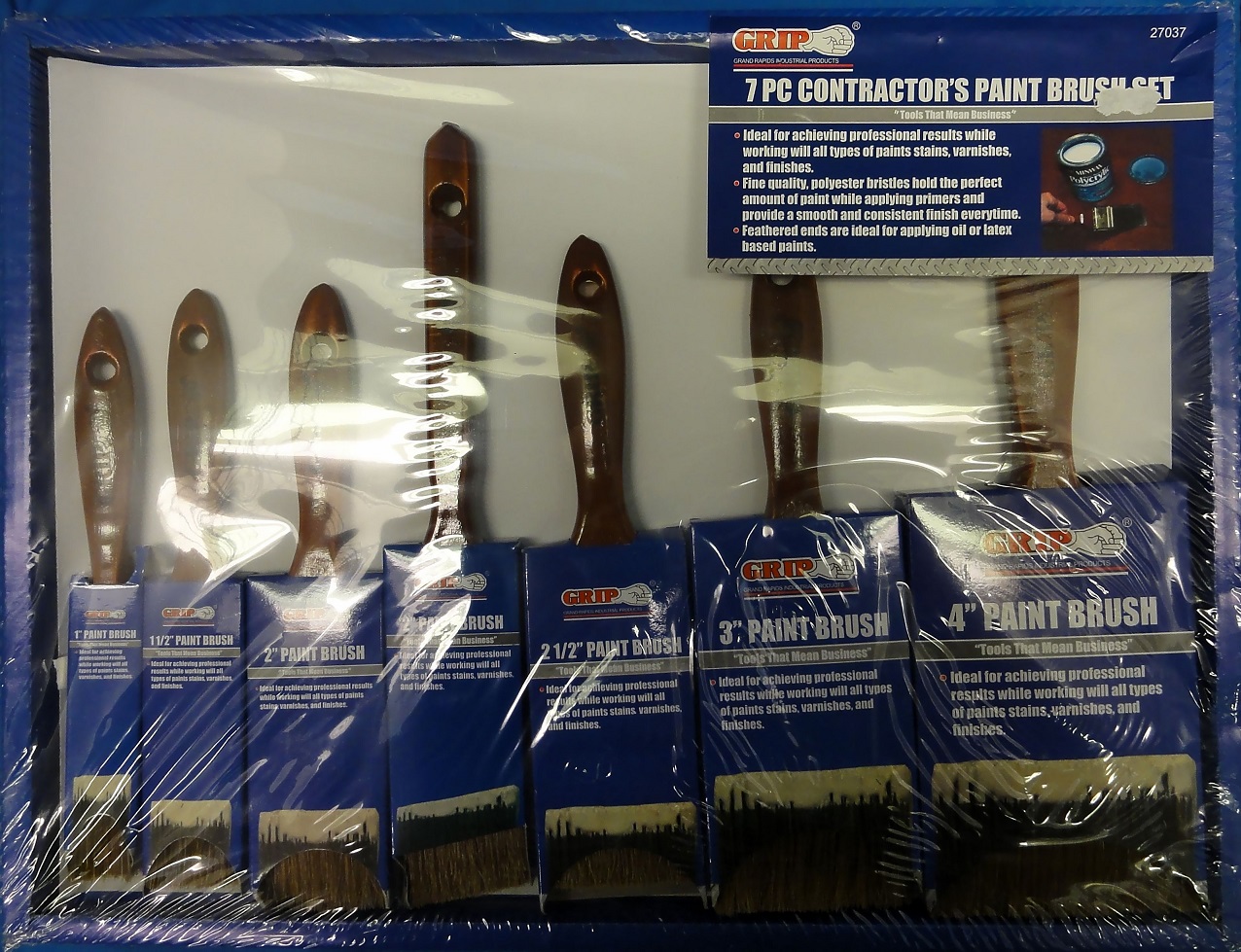 7pc Contractor's Paint Brush Set | 27037 | KITTS 2023 STORE