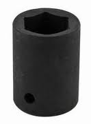 3/8" dr. 1/2" S.A.E. 6pt. Shallow Impact Socket