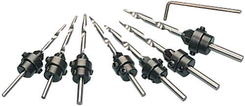 7Pc. TAPER DRILL & COUNTERSINK BIT SET SIZES: 1/8" TO 7/32"