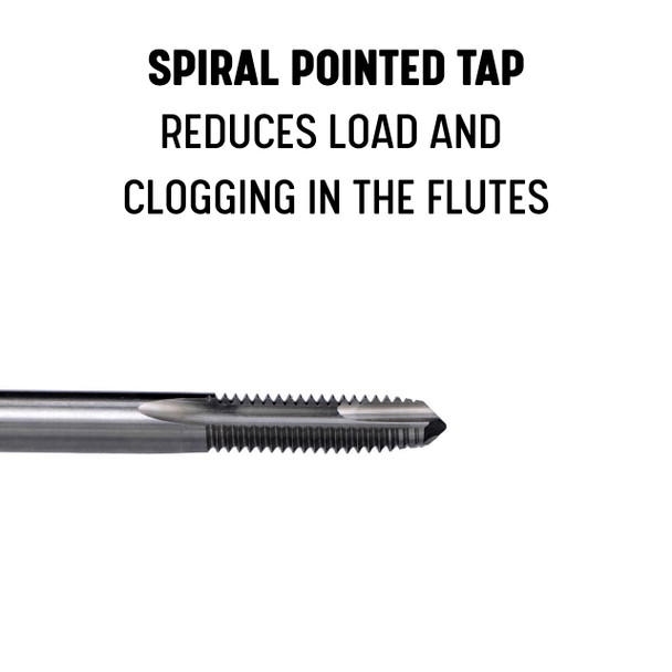 1-72 Dia.2 Flute H.S. Ground Thread Spiral Pointed Tap 1