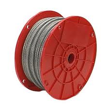 3/16" x 250 ft.(reel) Aircraft Cable 7 x 19 Galvanized Steel Fine Quality