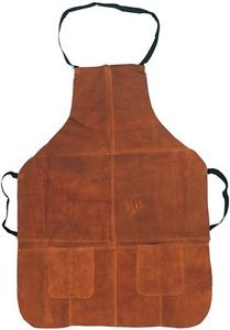 AL001A Leather Apron 2 Pocket Split Leather 24" x 34"