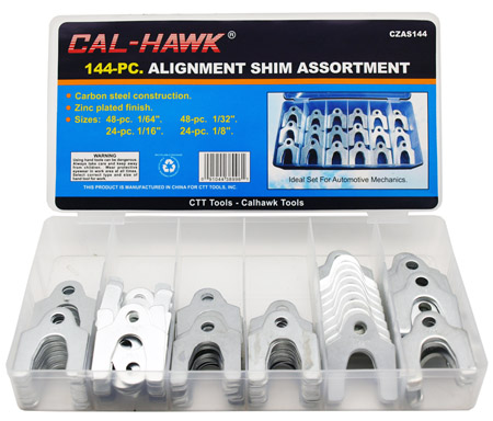 43122 144 pc. Alignment Shim Assortment (comes in plastic case