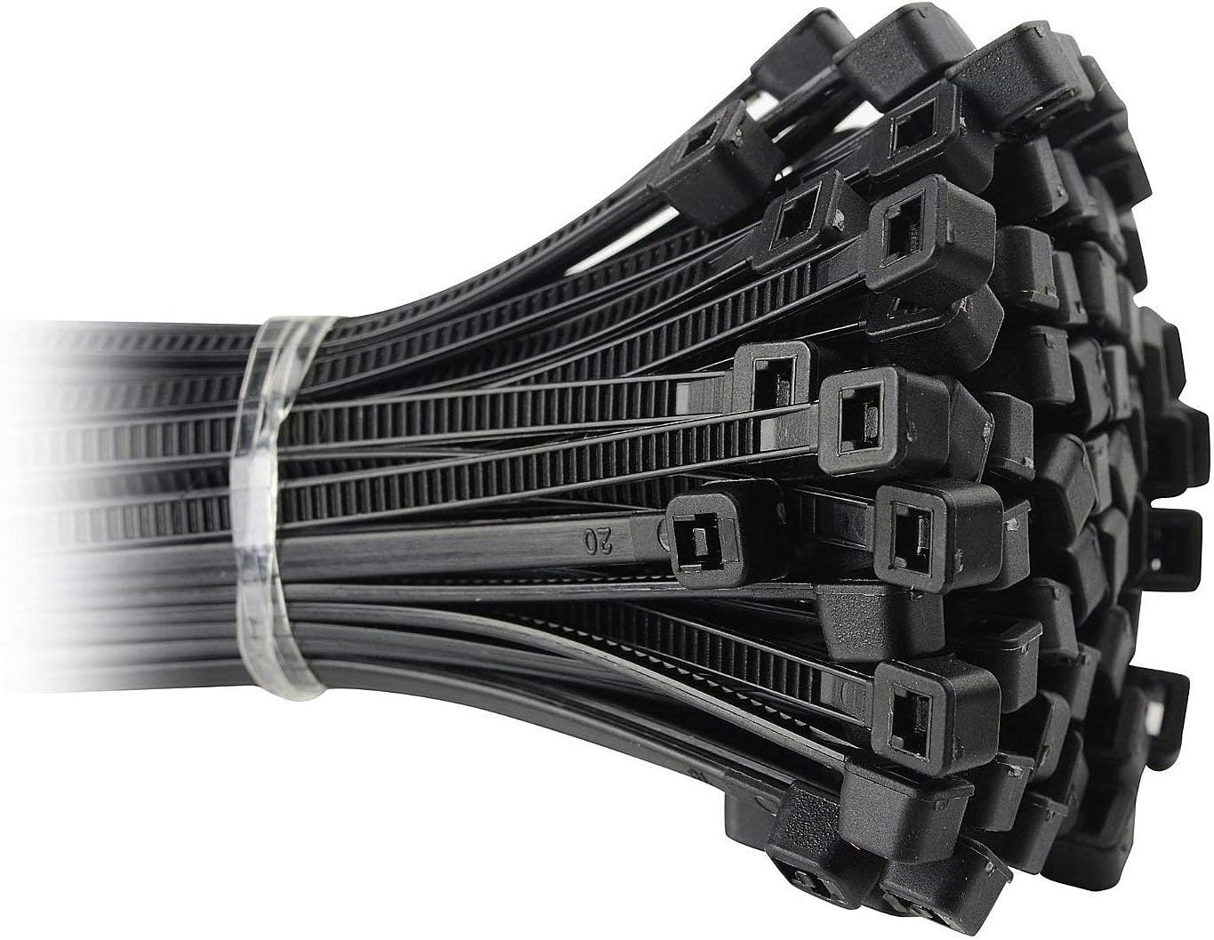 6" BLACK NYLON CABLE ZIP TIES (100 PC PER BAG) 1