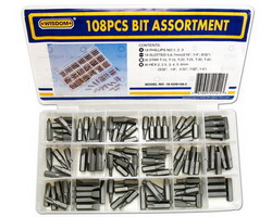 BIT895 108 pc. Screwdriver Bit Assortment (comes in plastic case)