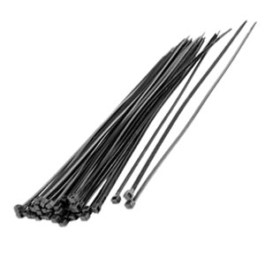 14" BLACK NYLON CABLE TIES (100 PC PER BAG)