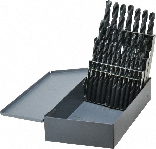 29 PC PROFESSIONAL BLACK OXIDE HIGH SPEED DRILL BIT SET 