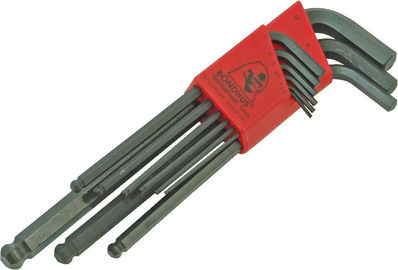 BONDHUS 9PC. BALLDRIVER L-WRENCH SET METRIC SIZES:1.5MM TO 10MM