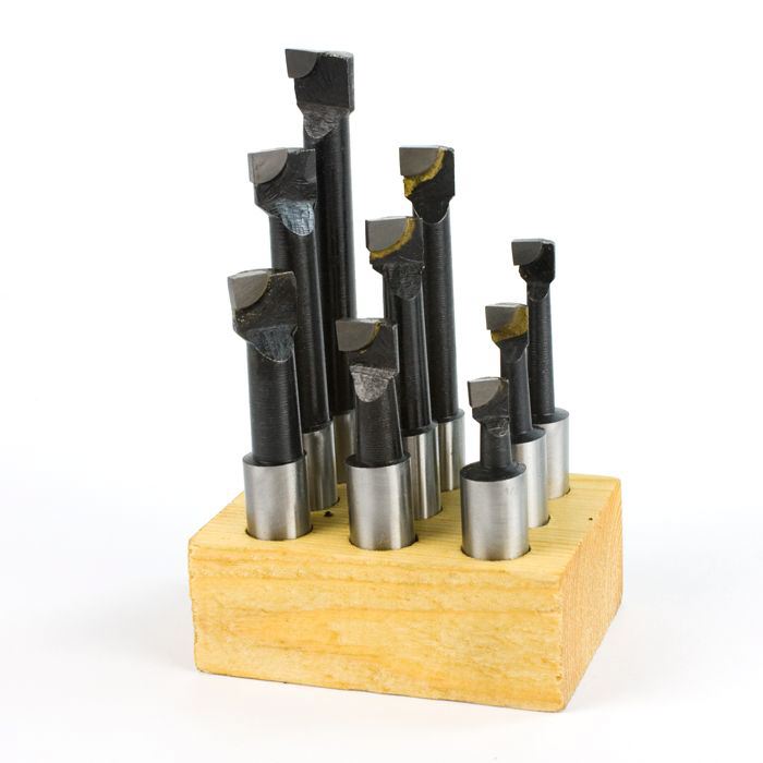 3/8" Shank 9 pc. Carbide Tipped Boring Bar Set