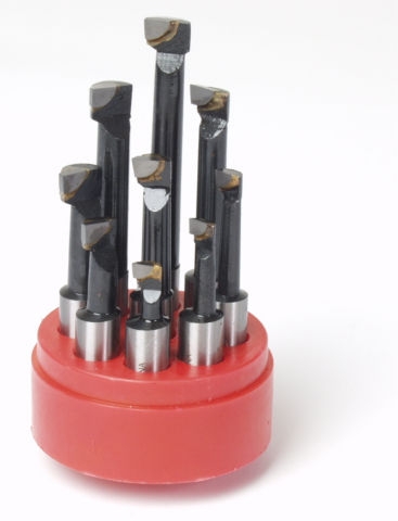 1/2" Shank 9 pc. Carbide Tipped Boring Bar Set