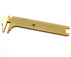 3" BRASS POCKET CALIPER