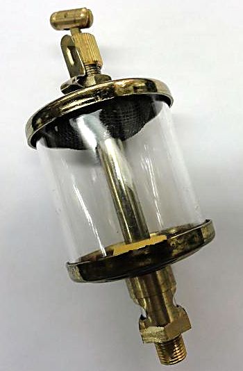 1 1/2" DIA. x 1/4" NPT BRASS PLATED OIL RESERVOIR