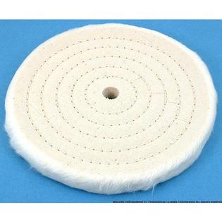 8" COTTON BUFFING WHEEL 5/8" HOLE 40 PLY 3 ROW STITCHED