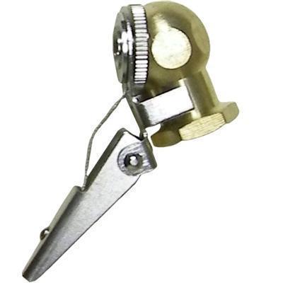 BRASS TIRE AIR CHUCK WITH CLIP 1/4" NPT 1