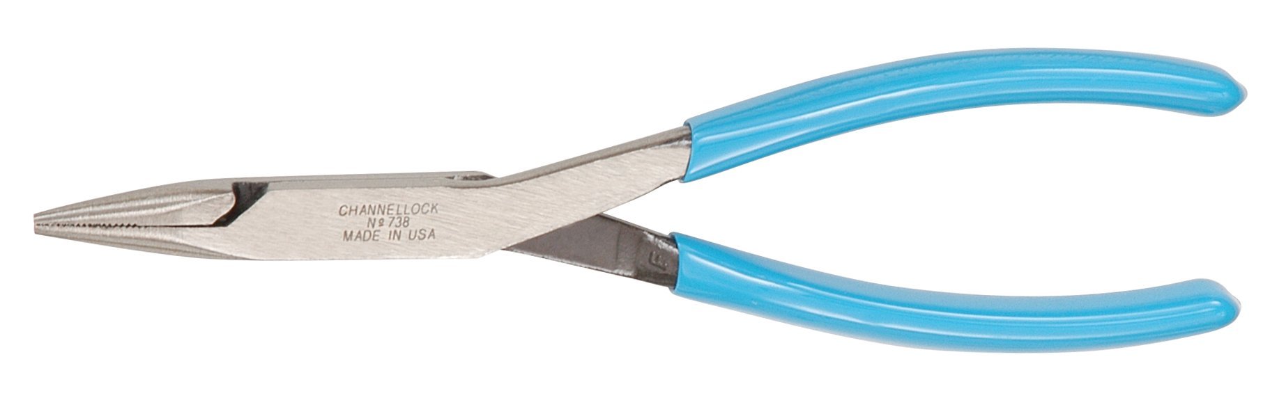 CHANNELLOCK 8" NEEDLE NOSE LONG REACH PLIER MADE IN U.S.A. 738