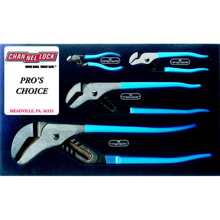 CHANNELLOCK 4PC TONGUE AND GROOVE PLIER SET MADE IN U.S.A