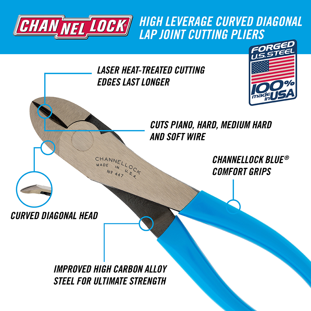 Buy the ChannelLock 357 End Cutting Pliers - 7 inch