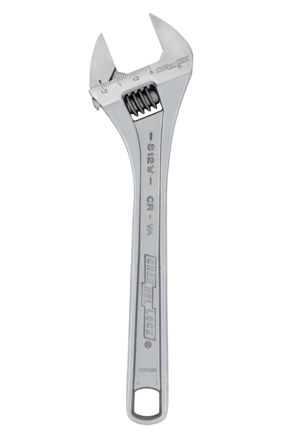 CHANNELLOCK 12" Adjustable Wide Chrome Wrench