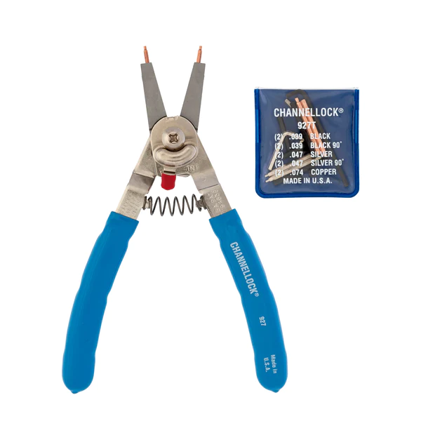 8" CONVERTIBLE RETAINING RING PLIERS by CHANNELLOCK USA (927) 1
