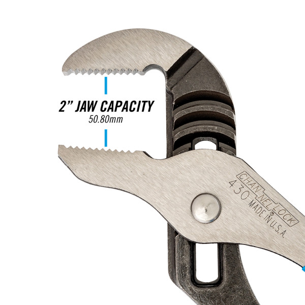 CHANNELLOCK 10" STRAIGHT JAW TONGUE & GROOVE PLIERS 2