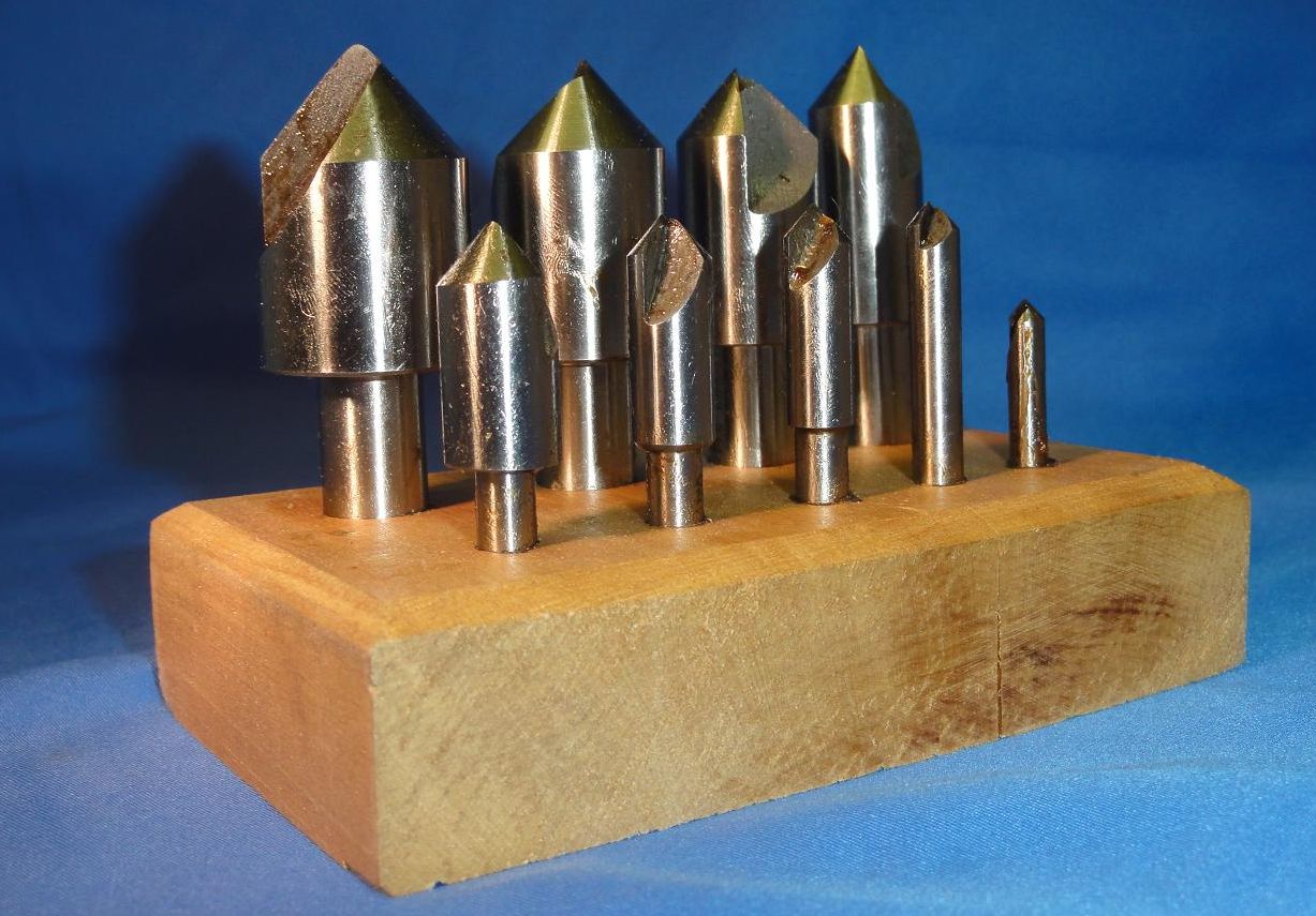 9 pc High Speed Single Flute Countersink Set