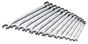 13 pc Fractional Combination Wrench Set Sizes: 1/4" to 1" MADE IN KOREA