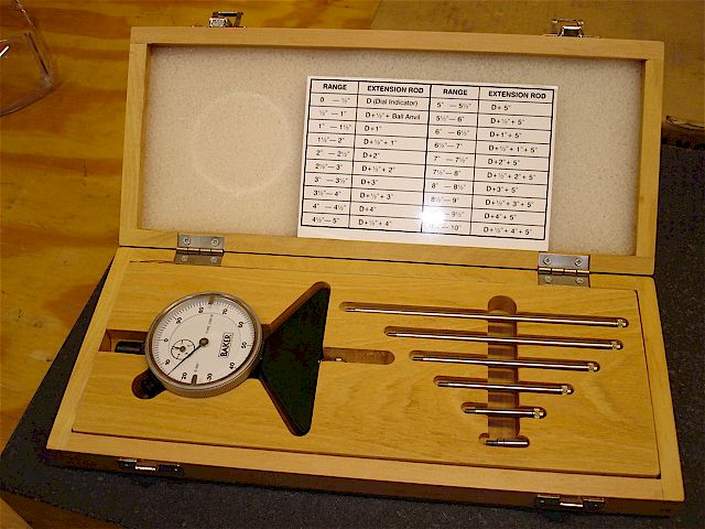 BAKER 0"-10" RANGE DEPTH GAGE