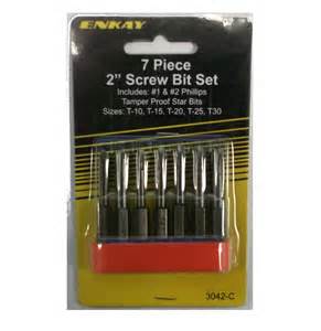 3042-C Enkay 7 PC-2" SCREW BIT SET ENKAY