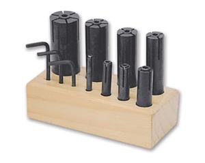 F24928 Expanding Arbor Set 8 PC 1/4" to 1 1/4" (with stand)