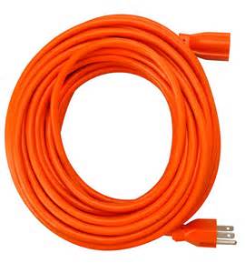 25' 12/3 Extra Heavy Duty Outdoor/Grounded Extension Cord Safety Orange Color