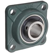 1-1/2" Shaft Diameter Eccentric Locking Collar Style Flange Bearing - 4 Hole